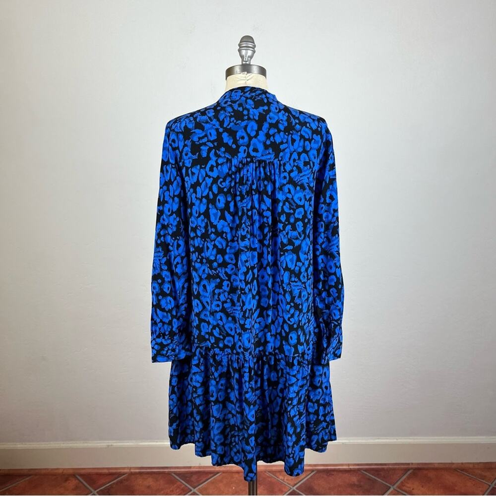 Whistles Drop Waist Dress In Jungle Cat Print View 6
